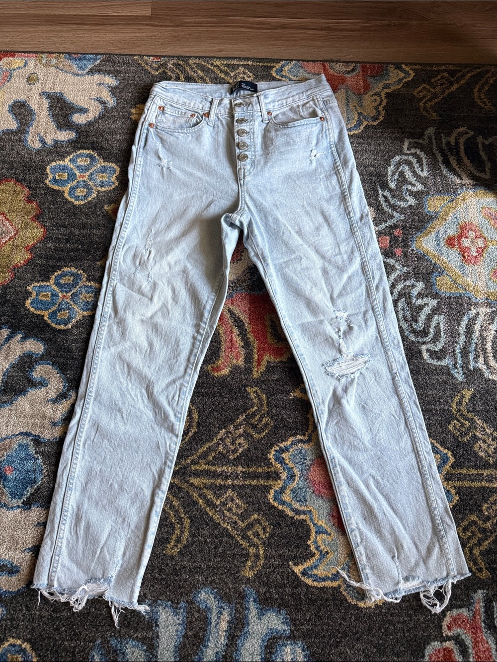 GAP Light Blue High-Rise Vintage Slim Jeans